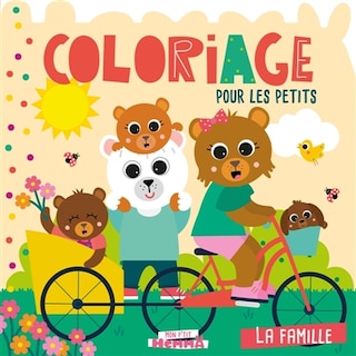 Front cover_Mon P'tit Hemma : Coloriage pour les petits : La famille