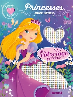 Front cover_Coup de coeur créations : Mon coloriage précieux : Princesses - avec strass