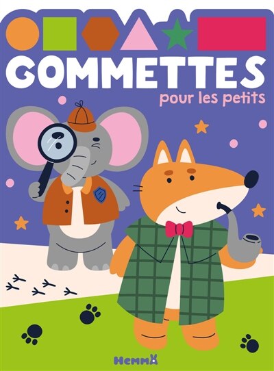 Couverture_Gommettes pour les petits (Renard et &eacute;l&eacute;phant d&eacute;tectives)