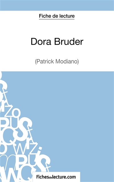 Couverture_Dora Bruder (Fiche de lecture)