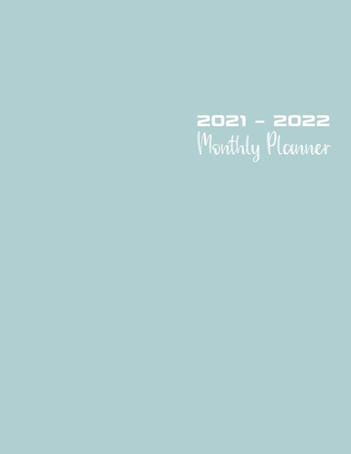 2021 - 2022 Monthly Planner: Large Monthly Calendar And Organizer - Stylish Dayflower- Perfect Gift For Women, Girls, Adults, Te