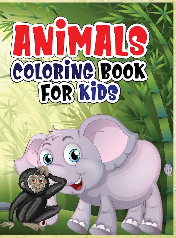 Front cover_Animals coloring book for kids