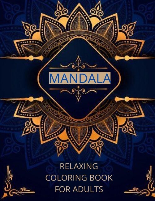 Front cover_Mandala relaxing coloring book for adults