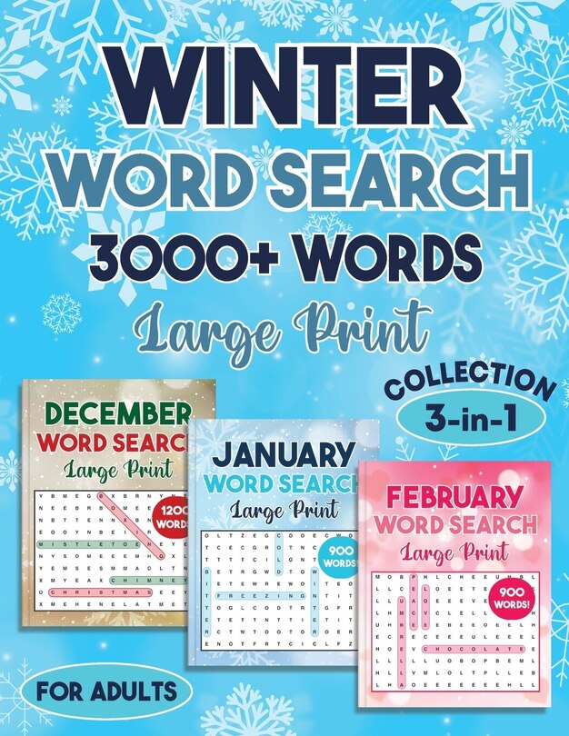 Couverture_Winter Word Search 3000 + Words Puzzle Book Large Print