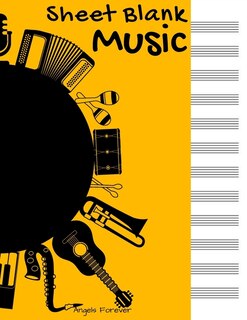 Music Sheet Blank: Staff Music Writing Pad - 12 Staves Per Page, 100 Pages, 8.5 X 11 Size