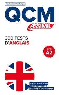 Couverture_300 tests d'anglais, niveau A2