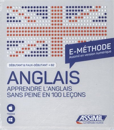 Anglais SANS PEINE  E-méthode - Débutant & Faux-débutant ASSIMIL