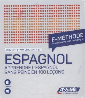 Espagnol SANS PEINE  E-méthode - Débutant & Faux-débutant ASSIMIL