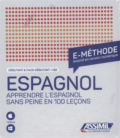 Espagnol SANS PEINE  E-méthode - Débutant & Faux-débutant ASSIMIL