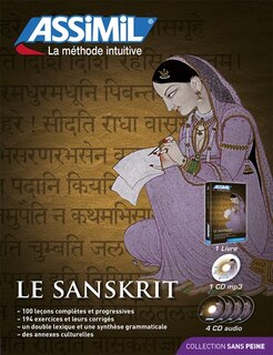 Front cover_Le sanskrit SANS PEINE  LIVRE+CD (4) + MP3 ASSIMIL