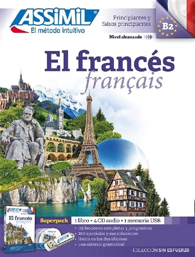 Couverture_El Franc&egrave;s SANS PEINE  LIVRE+CD (4) + Usb ASSIMIL