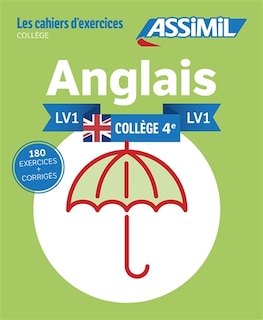 Front cover_Anglais, collège 4e, LV1 : 180 exercices + corrigés