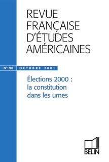 Couverture_Revue française d'études américaines, n°90