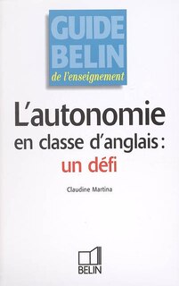 Front cover_L' autonomie en classe d'anglais