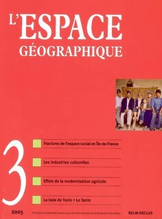 Couverture_Espace géographique, n°3 (2005)