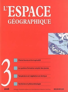 Couverture_Espace géographique, n°3 (2006)