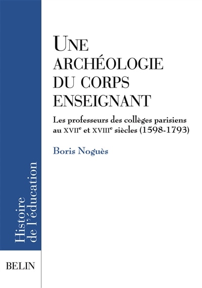 Couverture_Une archéologie du corps enseignant