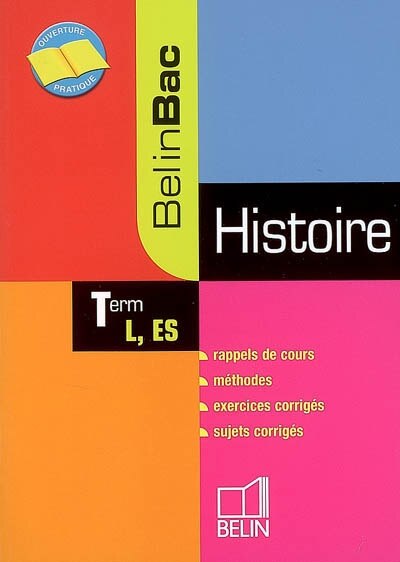 Couverture_Histoire terminale L, ES