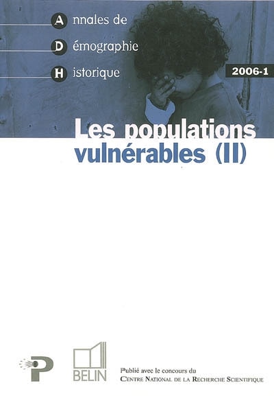 Front cover_Annales de démographie historique, n°1 (2006). Les populations vulnérables 2