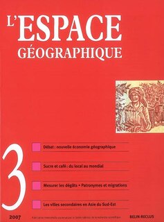 Couverture_Espace géographique, n°3 (2007)