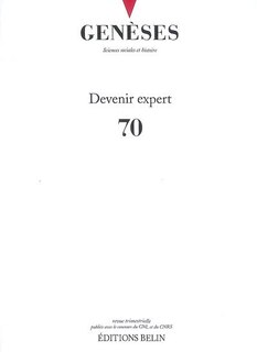 Couverture_Genèses, n°70. Devenir expert