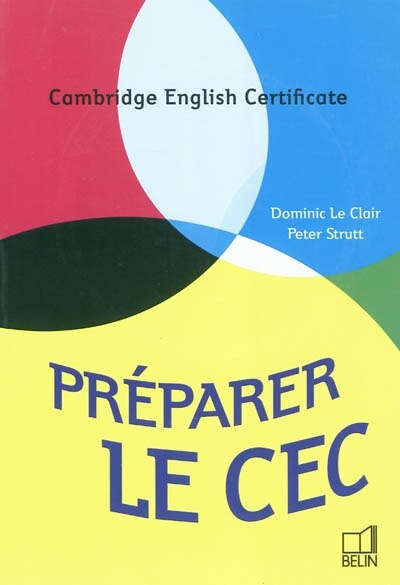 Front cover_Préparer le CEC