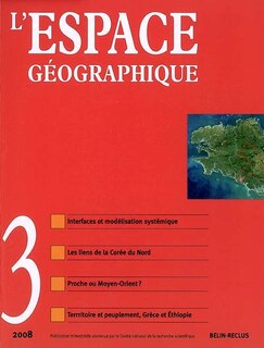Couverture_Espace géographique, n°3 (2008)