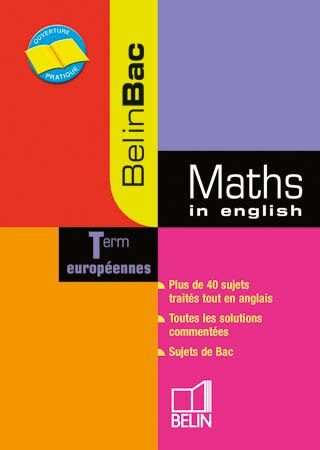 Couverture_Maths in English, terminales europ&eacute;ennes