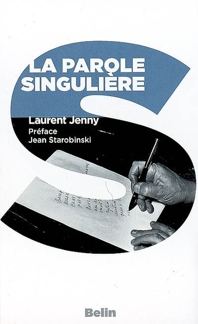 Front cover_La parole singulière