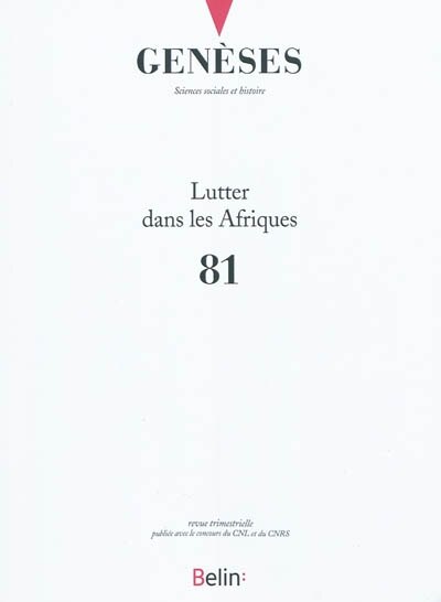 Front cover_Genèses, n°81. Lutter dans les Afriques