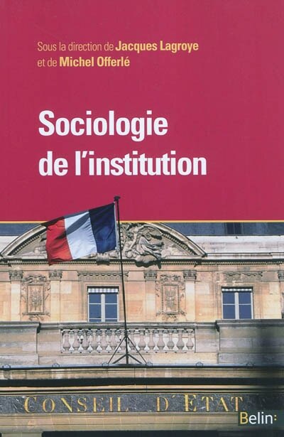 Front cover_Sociologie de l'institution