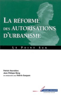 Front cover_La réforme des autorisations d'urbanisme