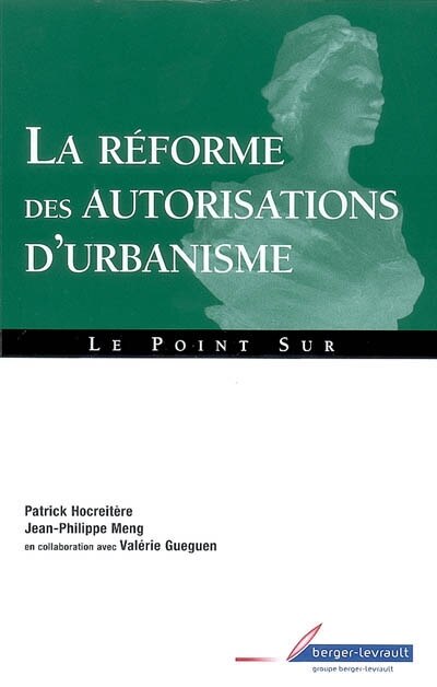 Front cover_La réforme des autorisations d'urbanisme