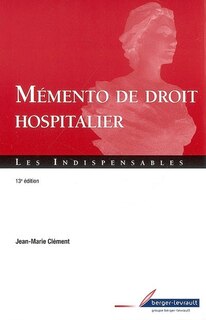 Front cover_Mémento de droit hospitalier