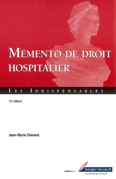 Front cover_Mémento de droit hospitalier