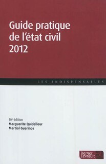 Front cover_Guide pratique de l'état civil 2012