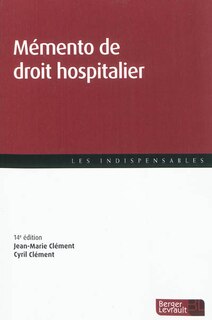 Front cover_Mémento de droit hospitalier