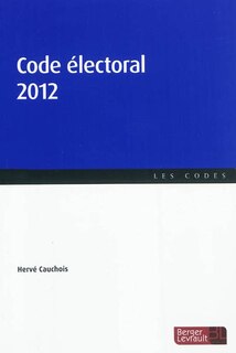 Front cover_Code électoral 2012