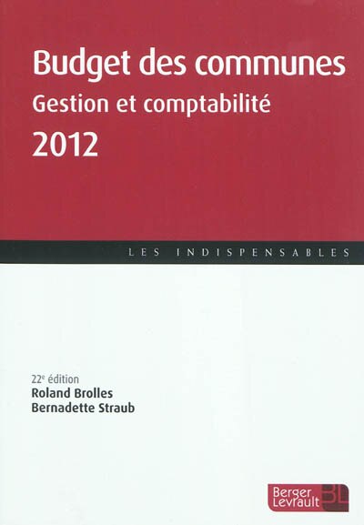 Front cover_Budget des communes 2012 : gestion et comptabilité