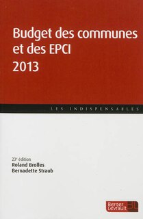 Couverture_Budget des communes et des EPCI 2013