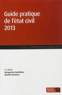Front cover_Guide pratique de l'état civil 2013