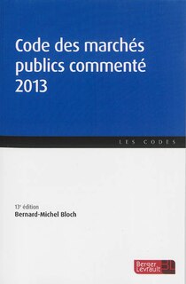 Front cover_Code des marchés publics commenté 2013