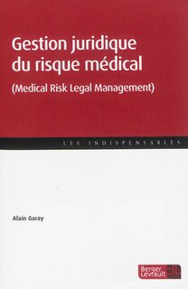Front cover_Gestion juridique du risque médical