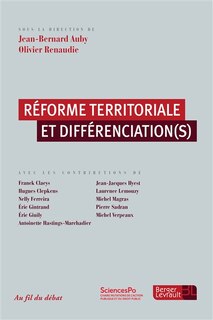 Front cover_Réforme territoriale et différenciation(s)