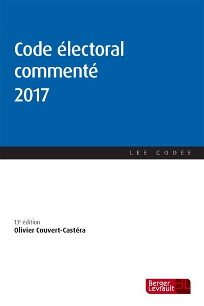 Front cover_Code électoral commenté 2017