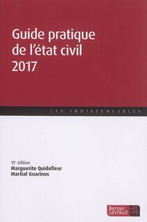 Front cover_Guide pratique de l'état civil 2017