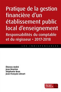 Couverture_Pratique de la gestion financière d'un établissement public local d'enseignement