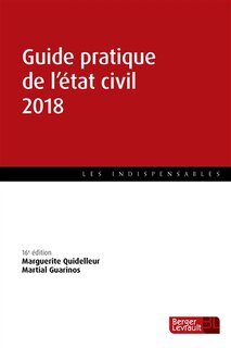 Front cover_Guide pratique de l'état civil 2018