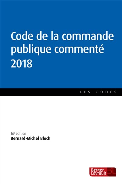 Front cover_Code de la commande publique commenté 2018
