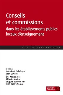 Front cover_Conseils et commissions dans les établissements publics locaux d'enseignement
